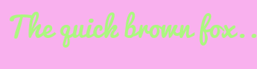 Image with Font Color ACF780 and Background Color F9B1EE